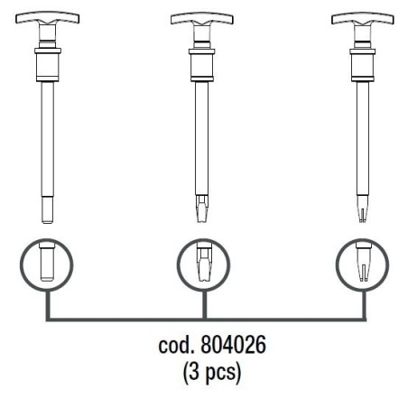 KIT 3 ELETTRODI PER MARTELLETTI - ACCESSORI DIGITAL PULLER - TELWIN 804026