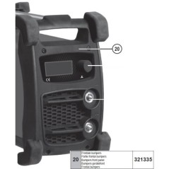 FRONTALE BUMPERS - MASCHERINA DI RICAMBIO PER SALDATRICI 227 TELWIN 321335