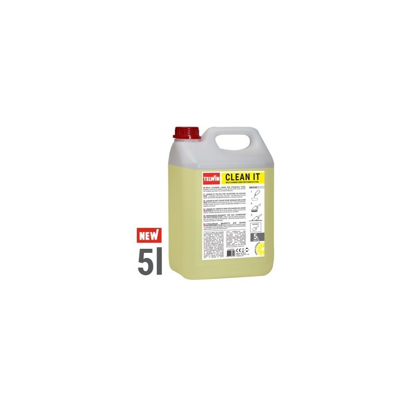 Liquido Clean It (Giallo) 5LT per Cleantech 200  TELWIN 804296