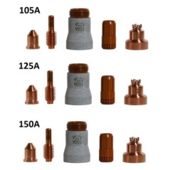3 STARTER KIT: 105A - 125A - 150A - TORCIA PX - TELWIN 804907