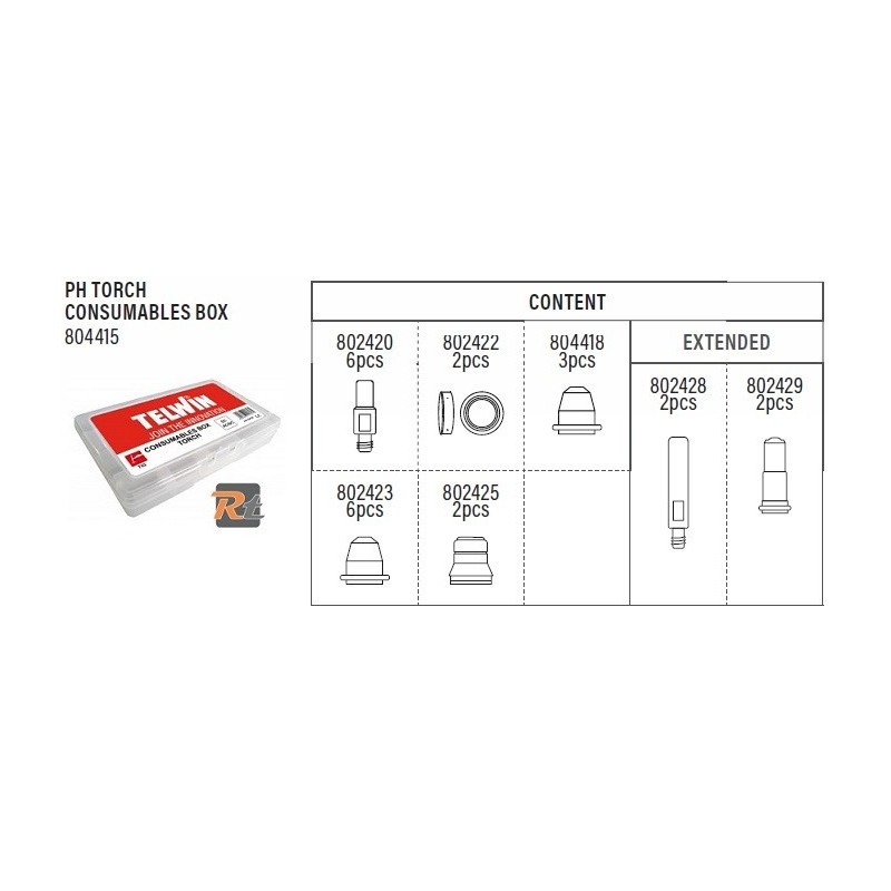 Kit consumabili per Plasma - 804415 Telwin