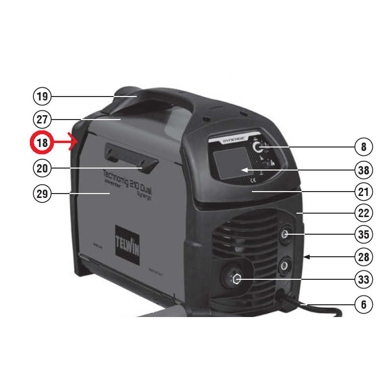 321093 - RICAMBIO PANNELLO RETRO (PART. 18)