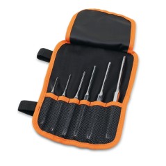 31/B6N Serie di 6 cacciaspina (art. 31) in busta avvolgibile di poliestere