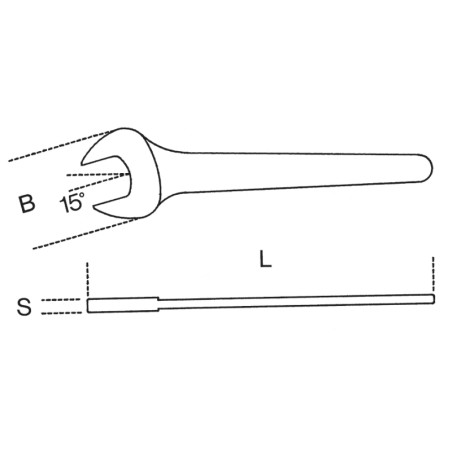 BETA 52MQ Chiavi a forchetta semplici, isolate