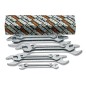 BETA 55AS/8 Serie di 8 chiavi a forchetta doppie, misure in pollici