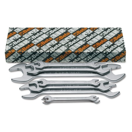 BETA 55AS/12 Serie di 12 chiavi a forchetta doppie, misure in pollici