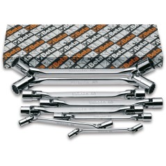 BETA 80/S8 Serie di 8 chiavi a bussola poligonale snodate doppie (art. 80)