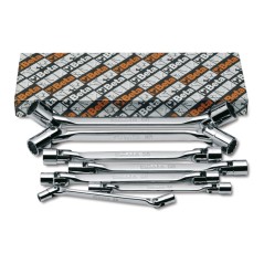 BETA 80/S8 Serie di 8 chiavi a bussola poligonale snodate doppie (art. 80)