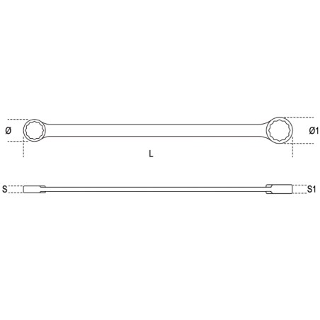 BETA 88 Chiavi poligonali doppie diritte extralunghe