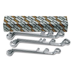 BETA 90AS/10 Serie di 10 chiavi poligonali doppie curve (art. 90AS), misure in pollici