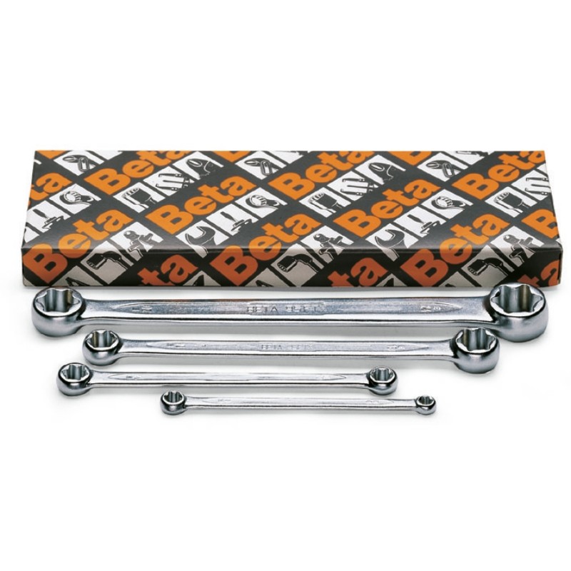 BETA 95FTX/S4 Serie di 4 chiavi doppie diritte per viti con teste a profilo Torx® (art. 95FTX)