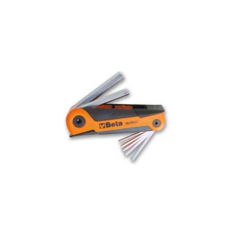 BETA 96/BG7 Serie di 7 chiavi maschio esagonale piegate (art. 96)