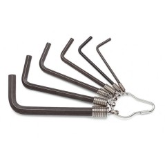 BETA 96AS/T7 Serie di 7 chiavi maschio esagonale piegate (art. 96AS), misure in pollici