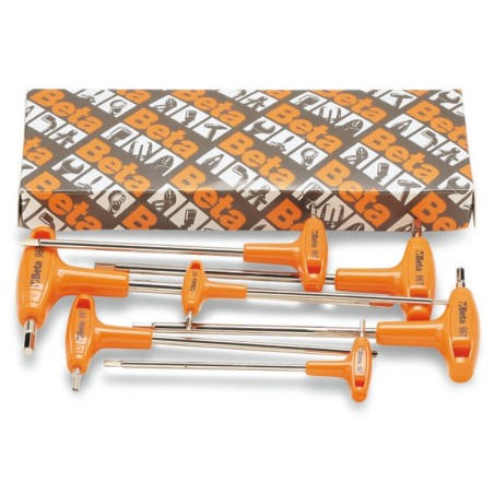 BETA 96T/S8 Serie di 8 chiavi maschio esagonale piegate con impugnatura di manovra (art. 96T)