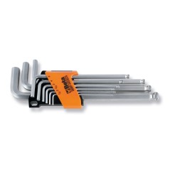 BETA 96BP-HO/SC9 Serie di 9 chiavi maschio esagonale piegate con sistema di trattenimento vite