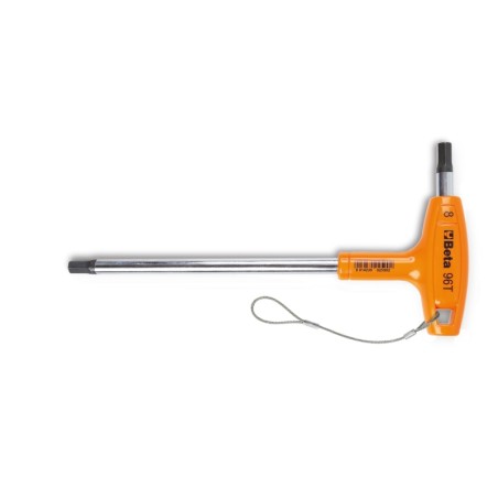 BETA 96THS Chiave maschio esagonale piegate con impugnatura di manovra cromate H-SAFE