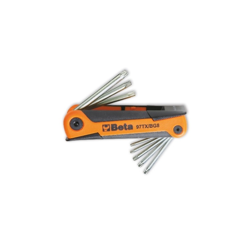 BETA 97TX/BG8 Serie di 7 chiavi maschio per viti con impronta Torx®