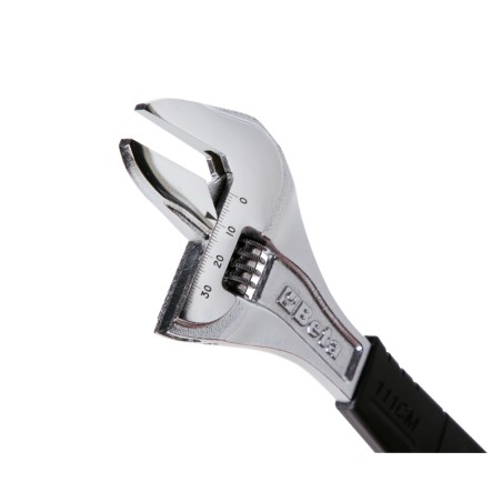 BETA 111CM Chiave regolabile a rullino cromata, modello corto con apertura maggiorata