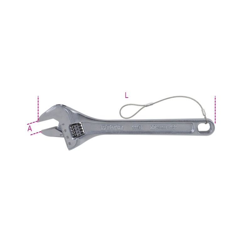 BETA 111E-HS Chiave regolabile a rullino con sistema anticaduta H-SAFE