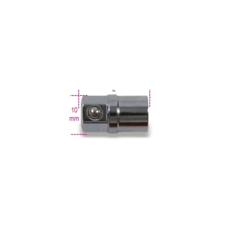 BETA 123E1/4 Adattatore portainserti da 1/4" per chiavi a cricchetto da 10 mm cromato
