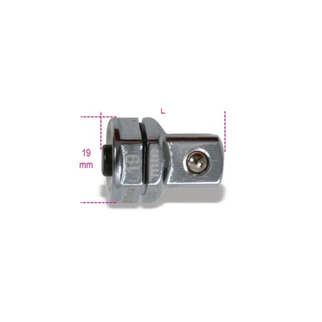 BETA 123Q1/2 Adattatore a sgancio rapido da 1/2" per chiavi a cricchetto da 19 mm cromato