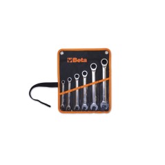 BETA 141/B6 Serie di 6 chiavi combinate a cricchetto diritte (art. 141) in busta