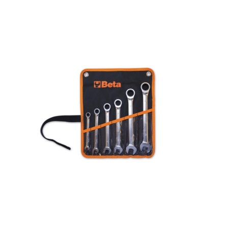 BETA 141/B9 Serie di 9 chiavi combinate a cricchetto diritte (art. 141) in busta