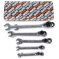 BETA 142/S15 Serie di 15 chiavi combinate a cricchetto reversibile (art. 142)