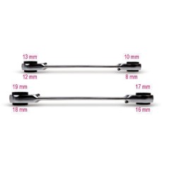 BETA 192 Chiavi poligonali doppie diritte a cricchetto reversibile cromate