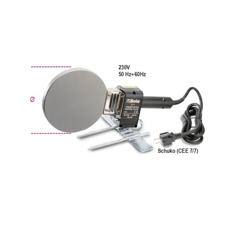 BETA 311 Termopiastre per saldatura tubi in materiale plastico PE