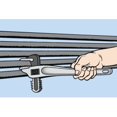 BETA 365 Giratubi modello frontale con corpo in lega leggera e ganasce in acciaio forgiato