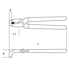 BETA 393 Pinza per dadi rubinetto manici ricoperti in pvc, cromata