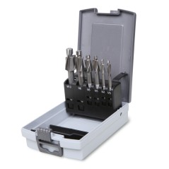 BETA 421/SP6 Serie di 6 svasatori con perno guida grado fine in acciaio HSS