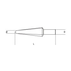 BETA 424 Frese coniche per forare ed allargare in acciaio HSS