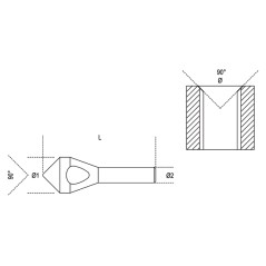 BETA 426SB Frese a sbavare e svasare in acciaio HSS