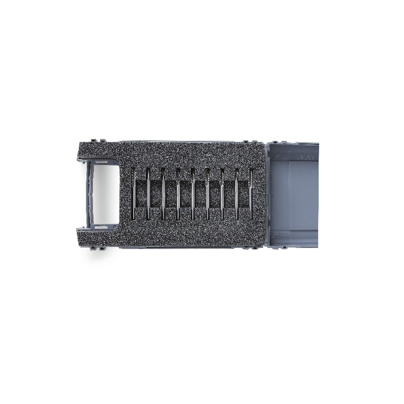 BETA 426MD-3/A9
 Serie di 9 mini frese rotative in metallo duro in cassetta di plastica