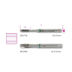 BETA 429FP Maschi a macchina per fori passanti passo grosso in acciaio HSS-CO 5%