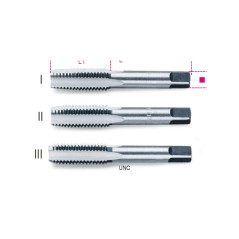 BETA 430ASC Serie di 3 maschi a mano sgrossatore, intermedio, finitore UNC in acciaio al cromo