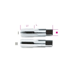 BETA 433ASG Serie di 2 maschi a mano filettatura GAS cilindrica in acciaio al cromo