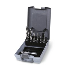 BETA 438A Serie di punte per forare, filettare e svasare in acciaio HSS