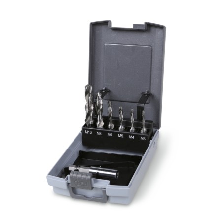 BETA 438A Serie di punte per forare, filettare e svasare in acciaio HSS