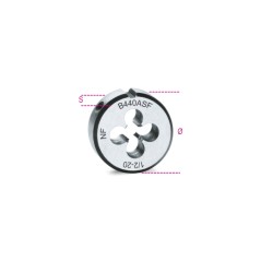 BETA 440ASF Filiere tonde, UNF passo fine in acciaio al cromo