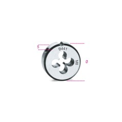 BETA 441 Filiere tonde filettatura metrica passo fine in acciaio al cromo