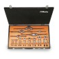 BETA 446ASF/C29 Assortimento di maschi e filiere con accessori in acciaio al cromo filettatura UNF in cassetta di legno