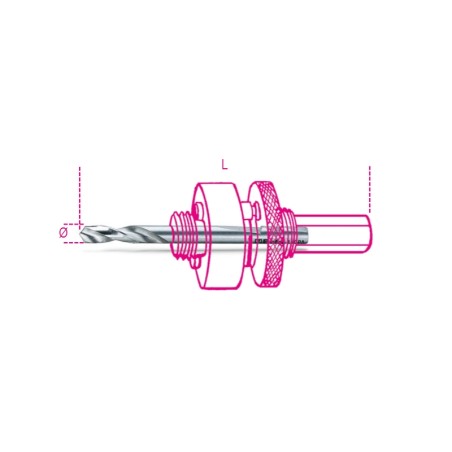 BETA 450PA/2 Punta per centrare in acciaio HSS per alberi 450AL/2