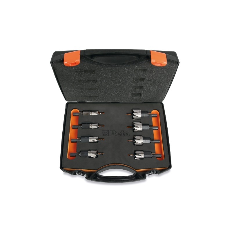 BETA 451/C8 Assortimento di 8 frese a tazza in acciaio HSS interamente rettificate
