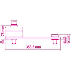 BETA 560/C3PLUS Moltiplicatore di coppia destrorso/sinistrorso in valigetta di materiale plastico rapporto 3,8:1 con dispositivo