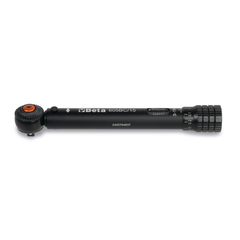 BETA 605BC/15 Chiave dinamometrica compatta in alluminio, con meccanismo a scatto, fino a 15Nm