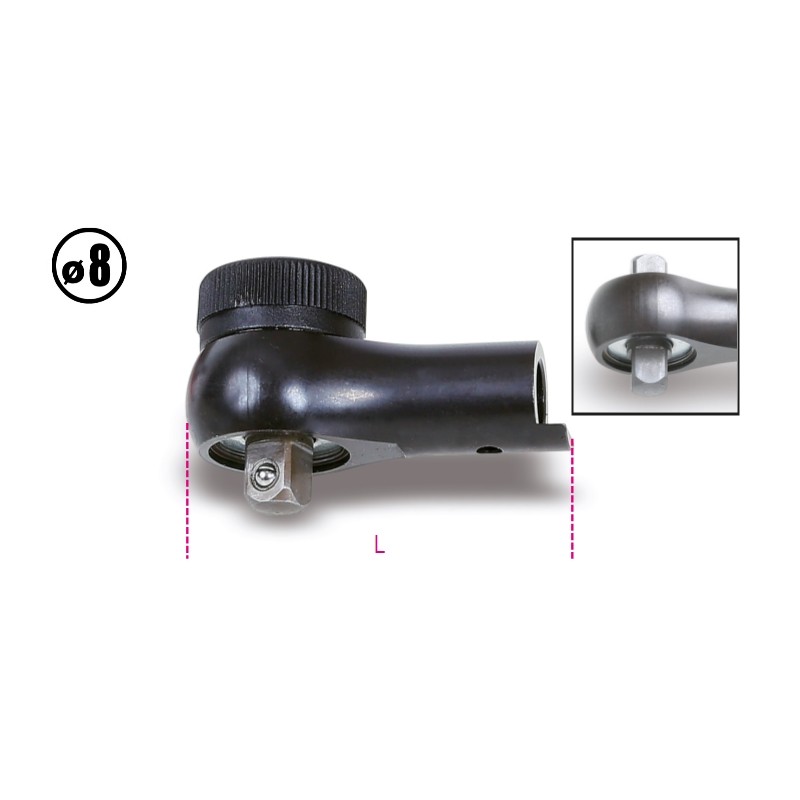 BETA 611 Cricchetti reversibili per barre dinamometriche 604B/5 e 604B/10