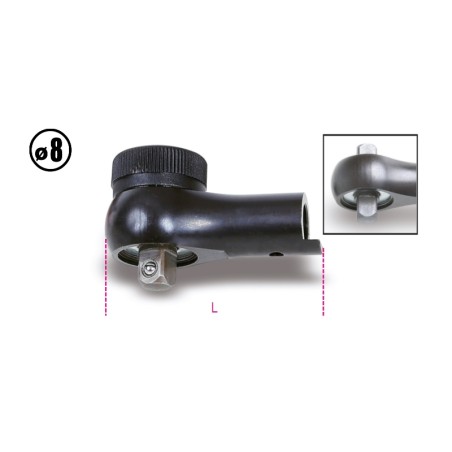 BETA 611 Cricchetti reversibili per barre dinamometriche 604B/5 e 604B/10